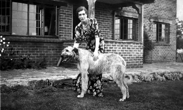 Georgette Heyer with her Irish wolfhound, Misty Dawn, in 1939. Photograph: Georgette Heyer Estate